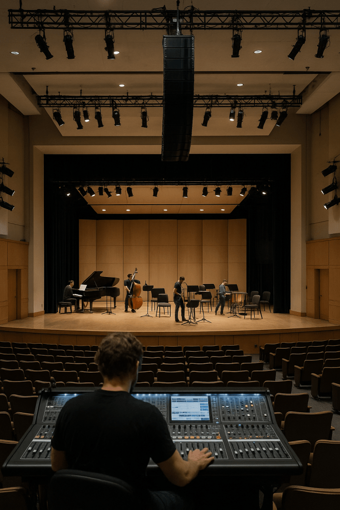 Retractable L-Acoustics K3i system modernizes audio at FSU’s Ruby Diamond Concert Hall