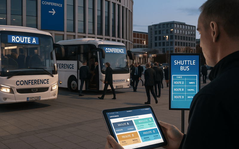 Evaluating Group Transport Partners for European Conferences
