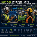Two-Way Whisper Tech: Facilitating Interactive Q&A on Noisy Factory Floors