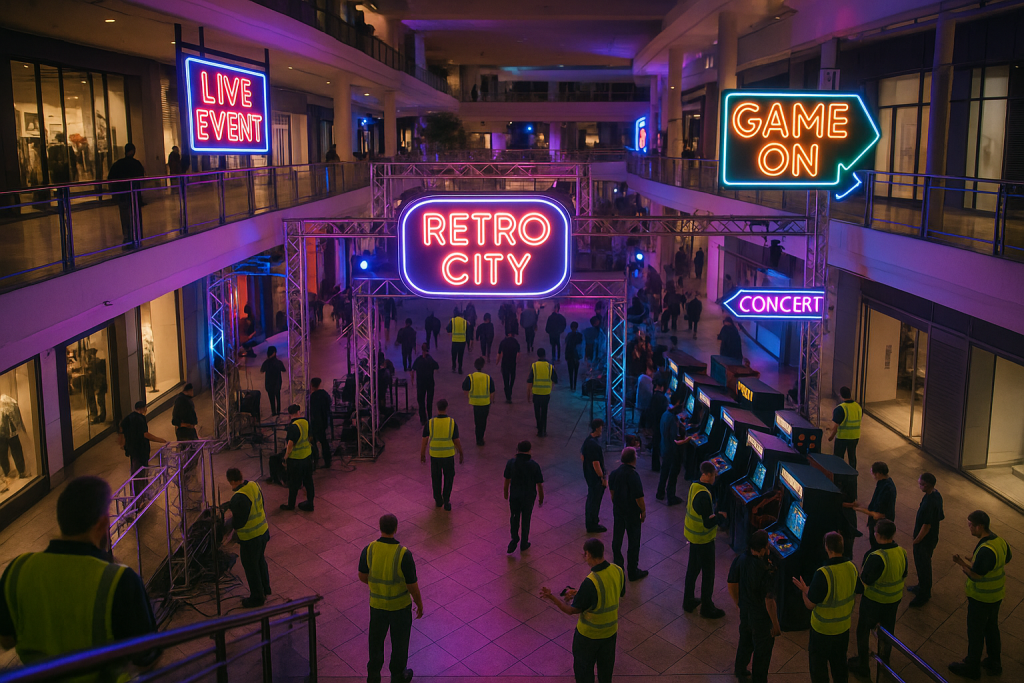 FX transforms Los Angeles mall into 1980s-inspired experience for ‘The Shards’ launch