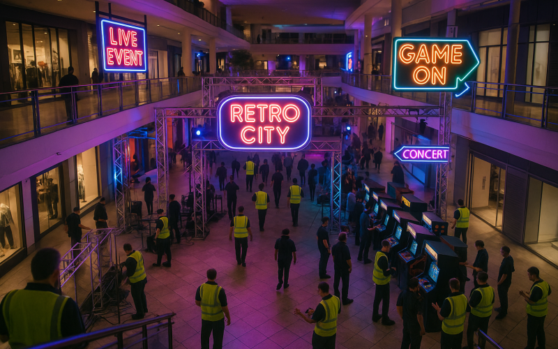 FX transforms Los Angeles mall into 1980s-inspired experience for ‘The Shards’ launch