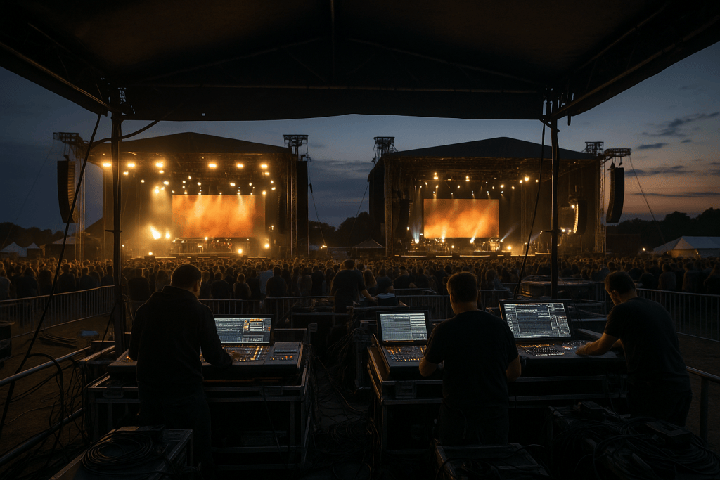 Allen & Heath dLive supports complex dual-stage setup at Woodstock der Blasmusik