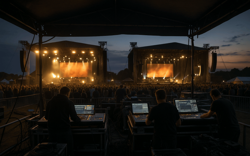 Allen & Heath dLive supports complex dual-stage setup at Woodstock der Blasmusik