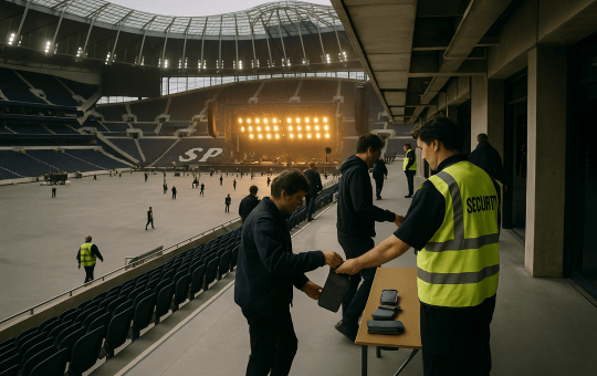 Live Event Venues adopt Phone Lockers to protect Content