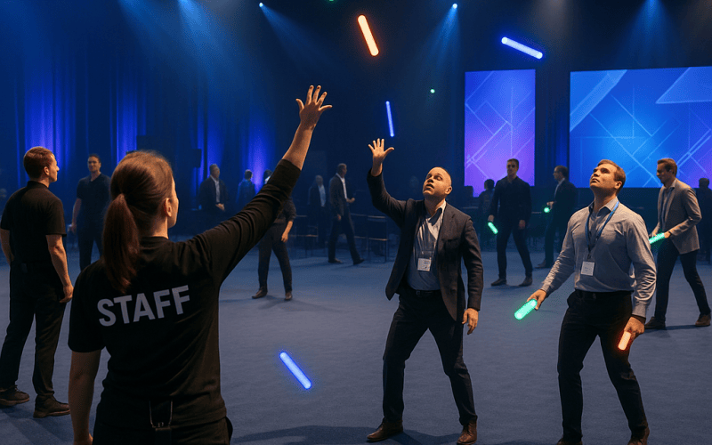 Interactive catching games emerge as a trending activity at corporate and live events
