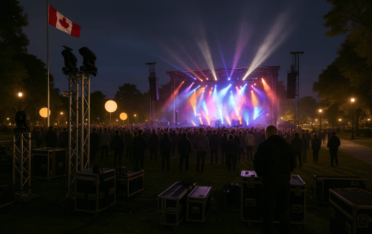 Canadian festivals expand use of lighting and immersive production for outdoor events
