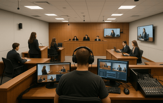Macquarie University law school debuts tech-driven hybrid courtroom