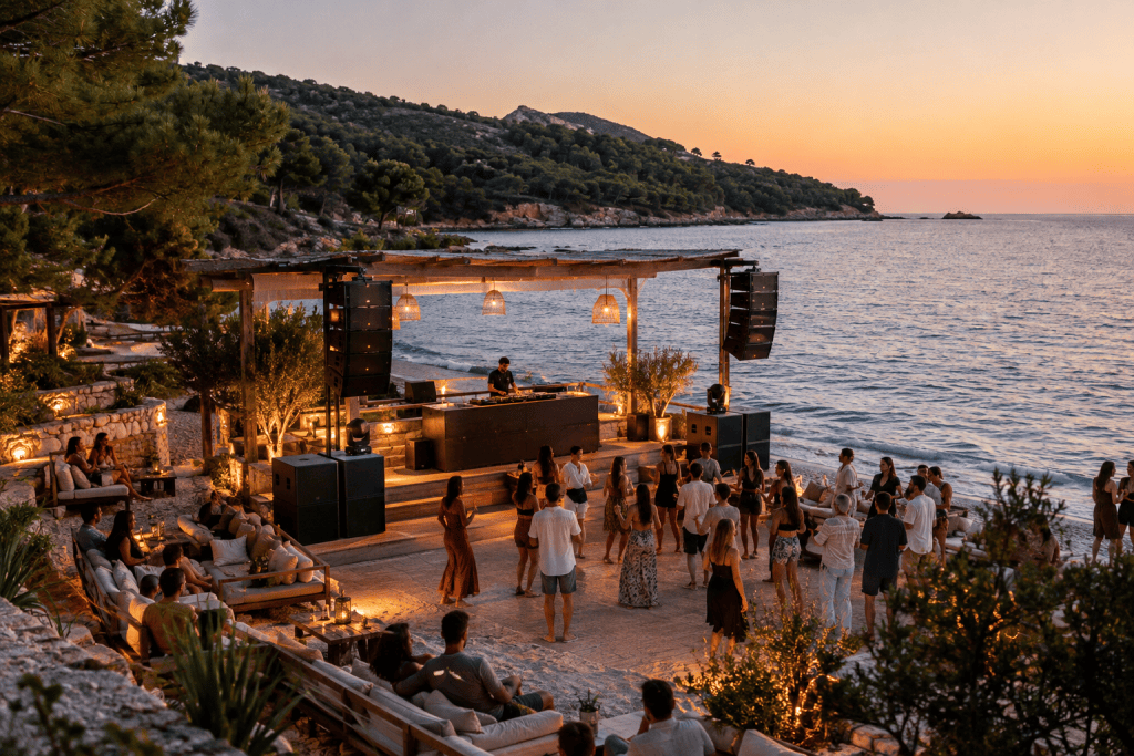 L-Acoustics A Series Transforms Moyo Drymades Beach Club Audio