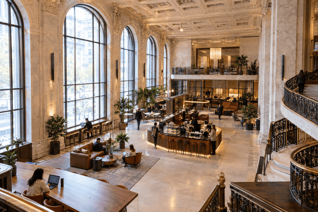 L-Acoustics Soka Transforms Heritage Banking Hall At iQ Offices Toronto